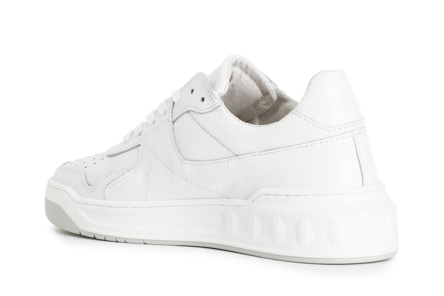 Sneakers uomo in pelle bianco — vista 2