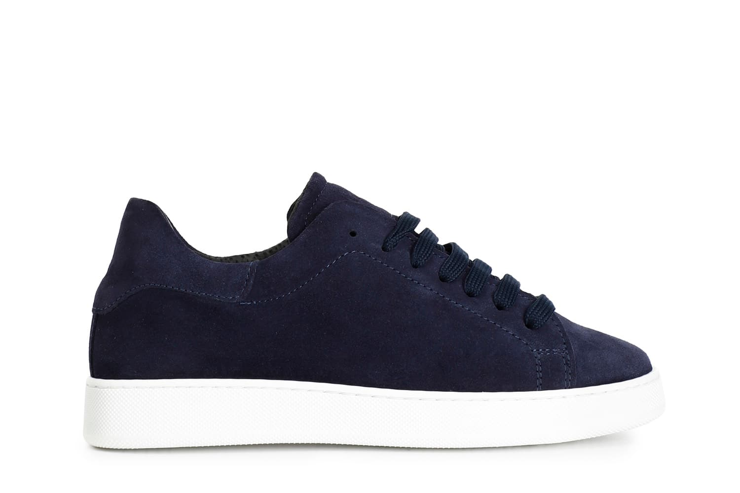 CafèNoir — Sneakers uomo in pelle scamosciata blu