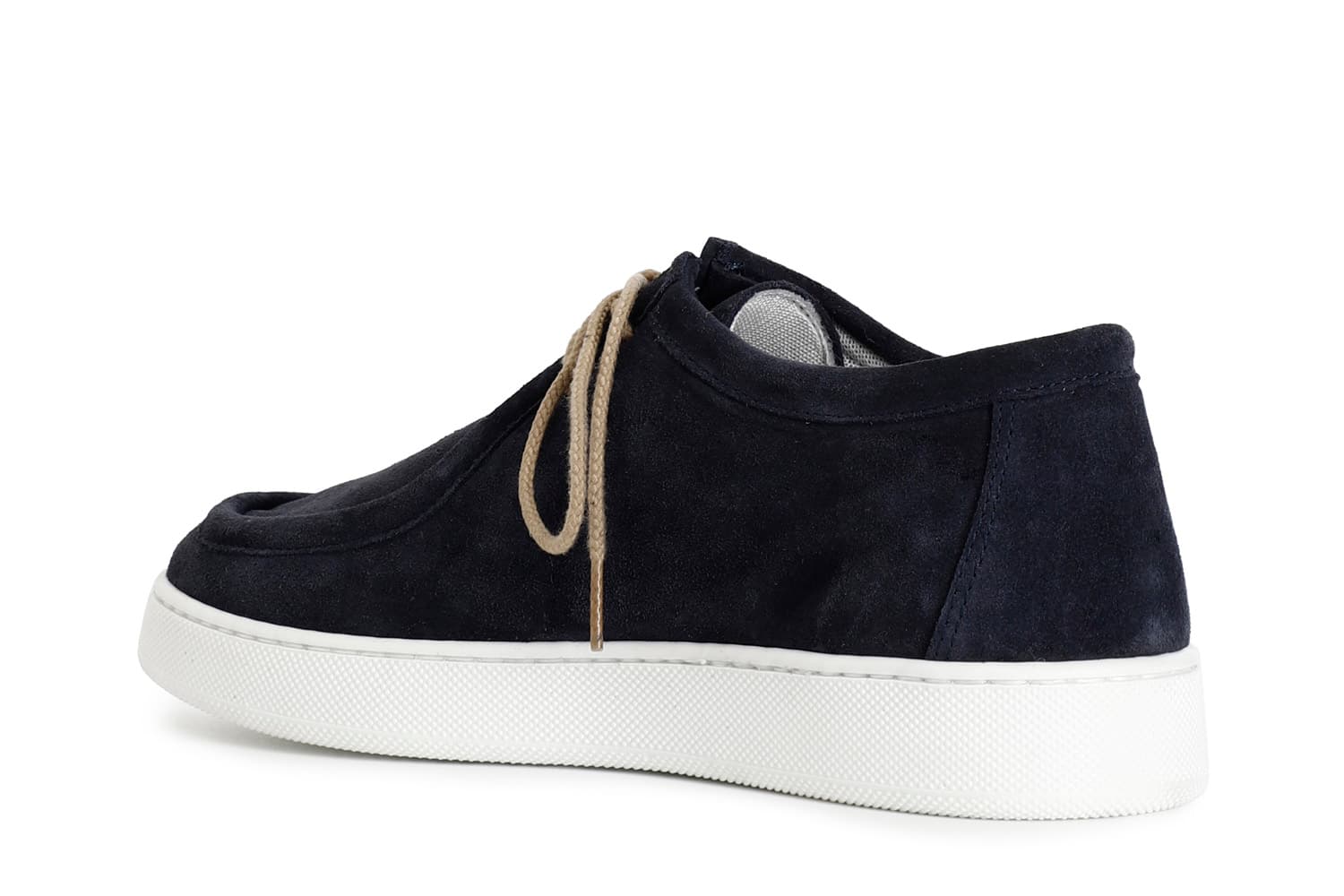 Scarpa uomo con vaschetta in pelle scamosciata blu — vista 2
