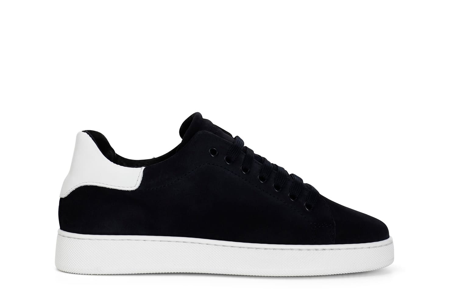 CafèNoir — Sneakers uomo in camoscio e pelle blu