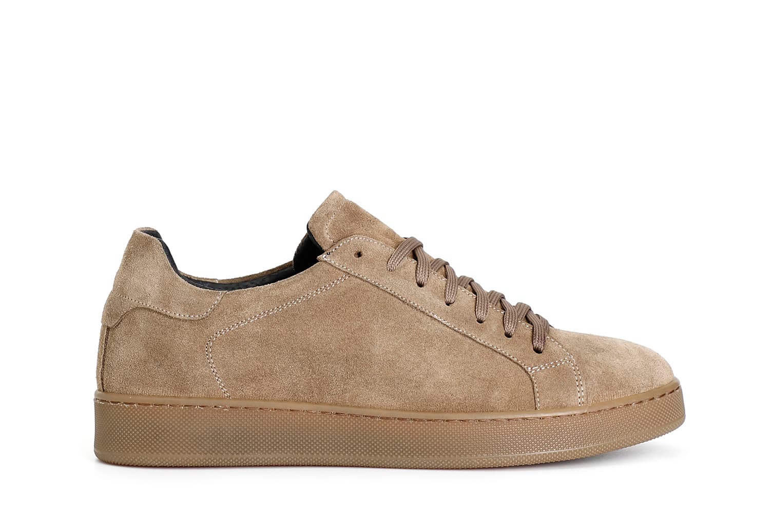 CafèNoir — Sneakers da uomo in camoscio taupe