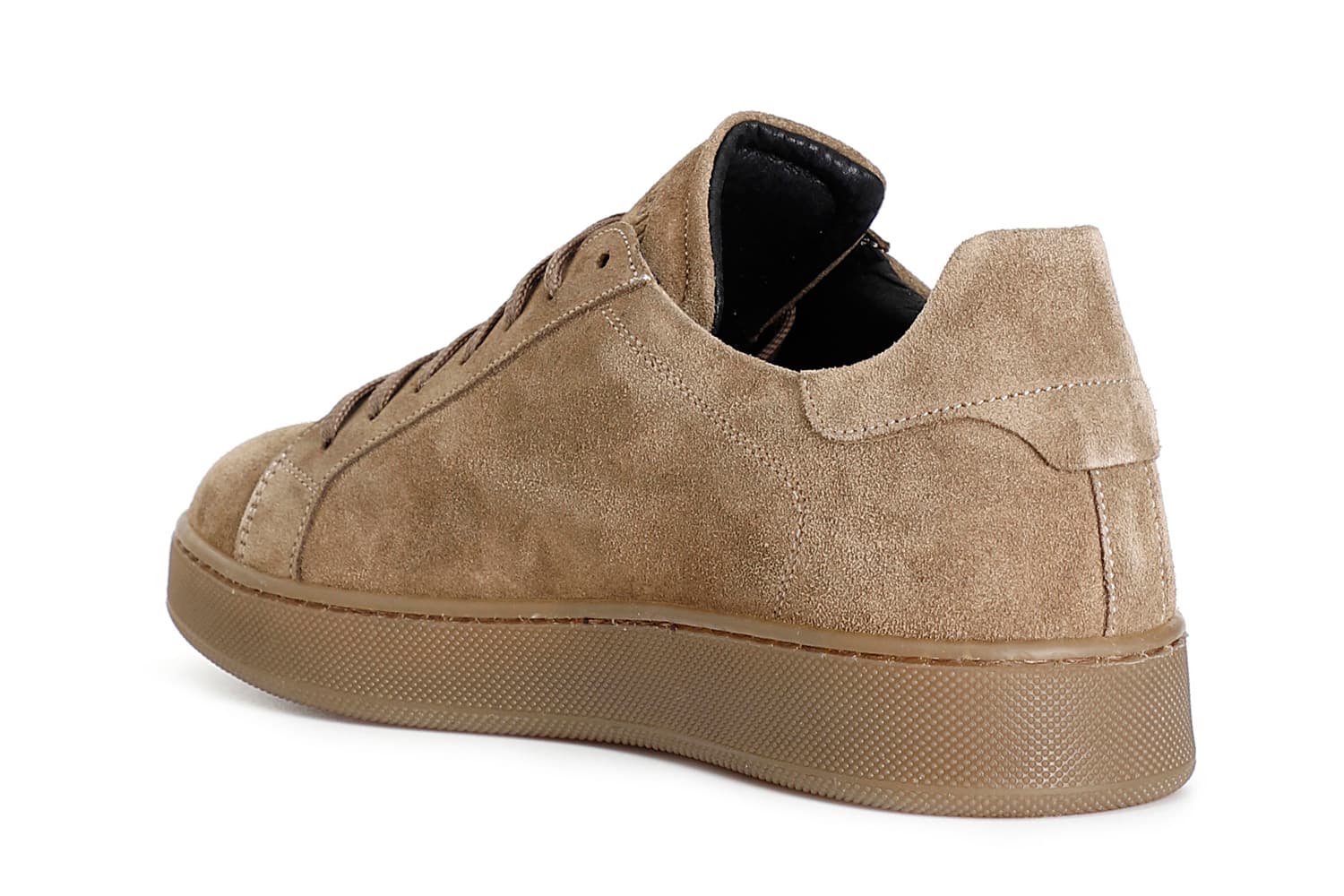 Sneakers da uomo in camoscio taupe — vista 2