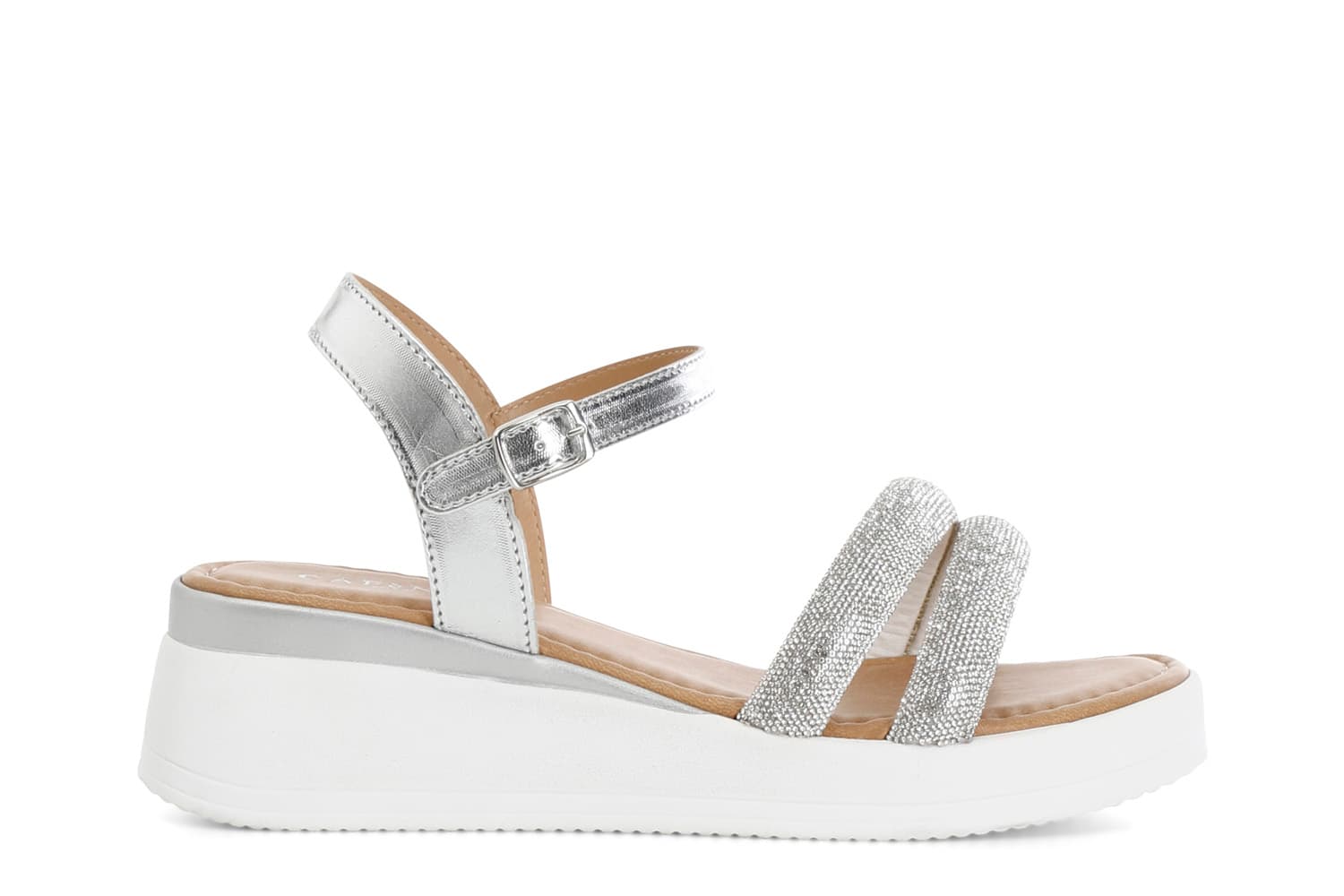 CafèNoir — Sandali gilda con strass argento