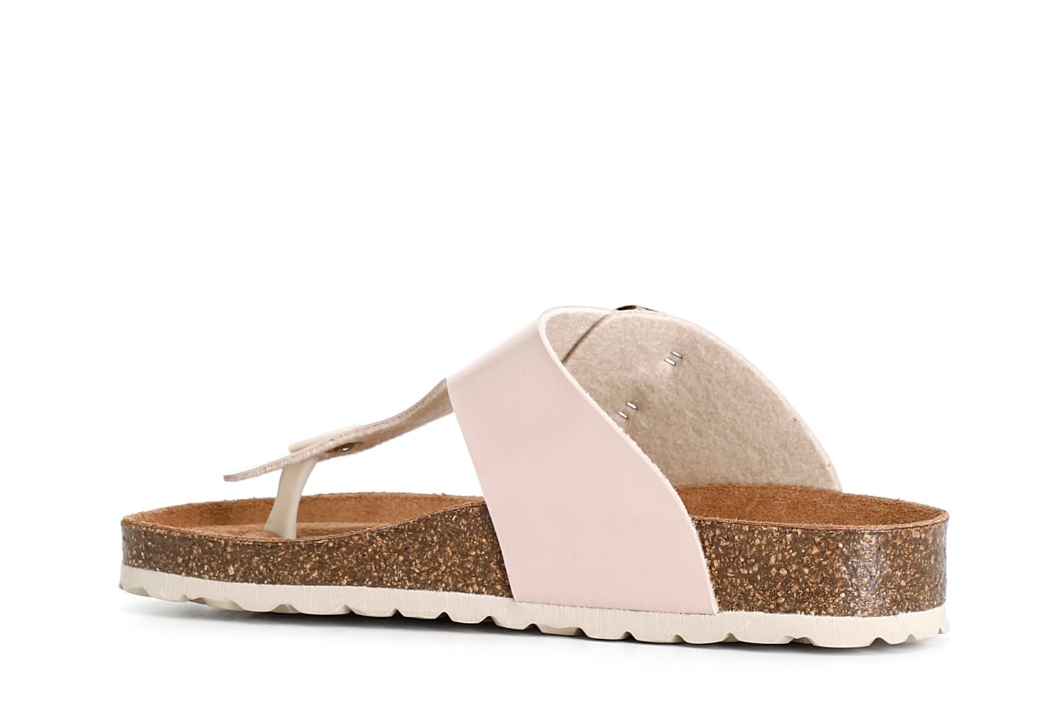 Sandali infradito donna in vernice cipria — vista 4