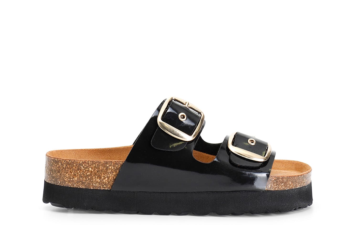 CafèNoir — Ciabatta donna con fibbie nero