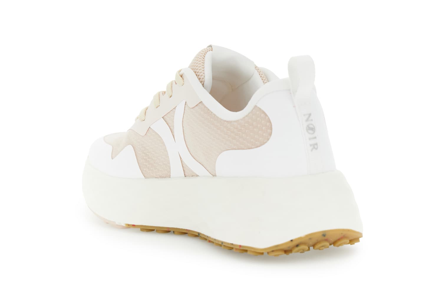 Sneakers in tessuto bianco/cipria — vista 2
