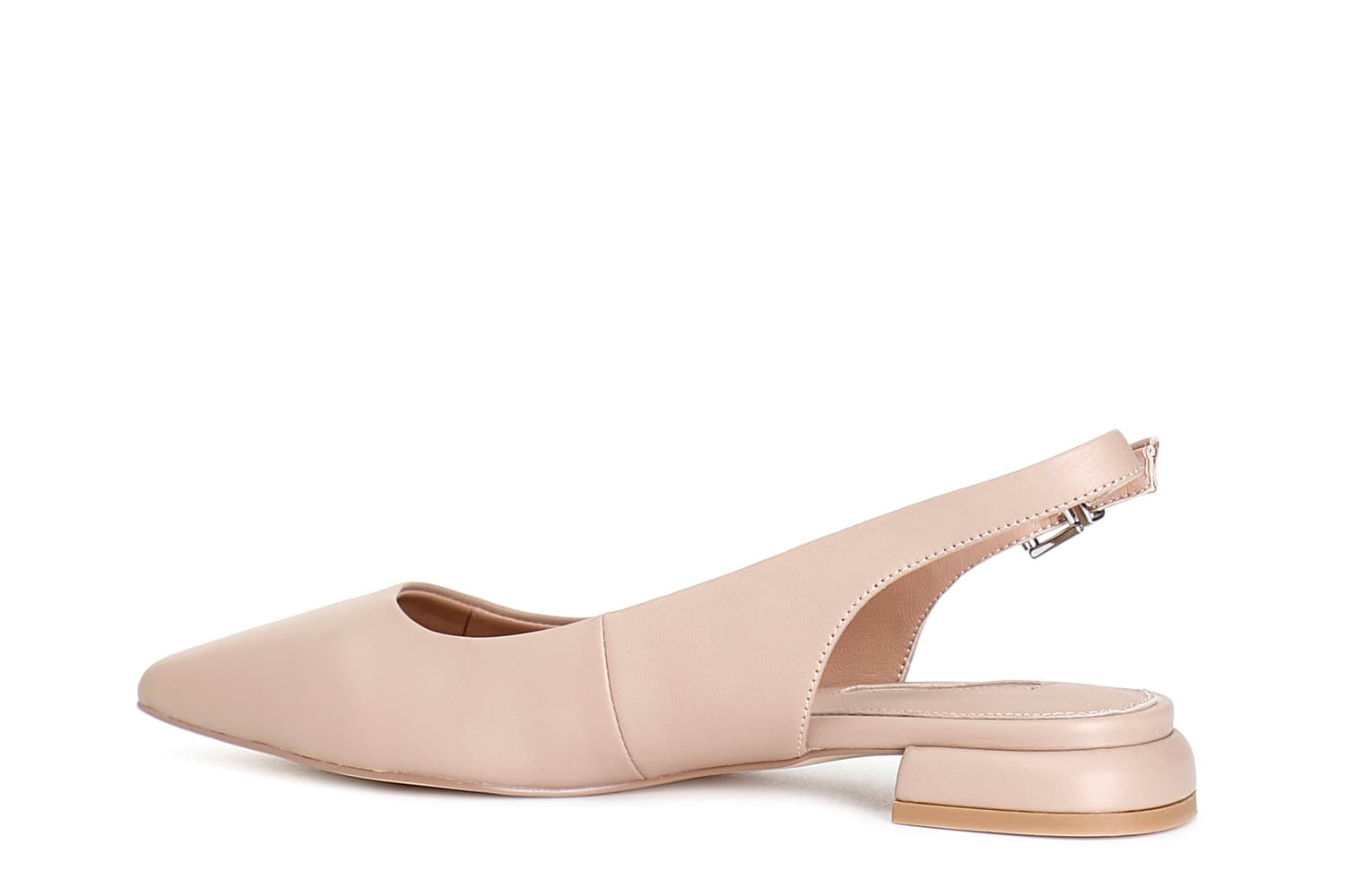 Ballerine in pelle con laccio dietro nude — vista 2