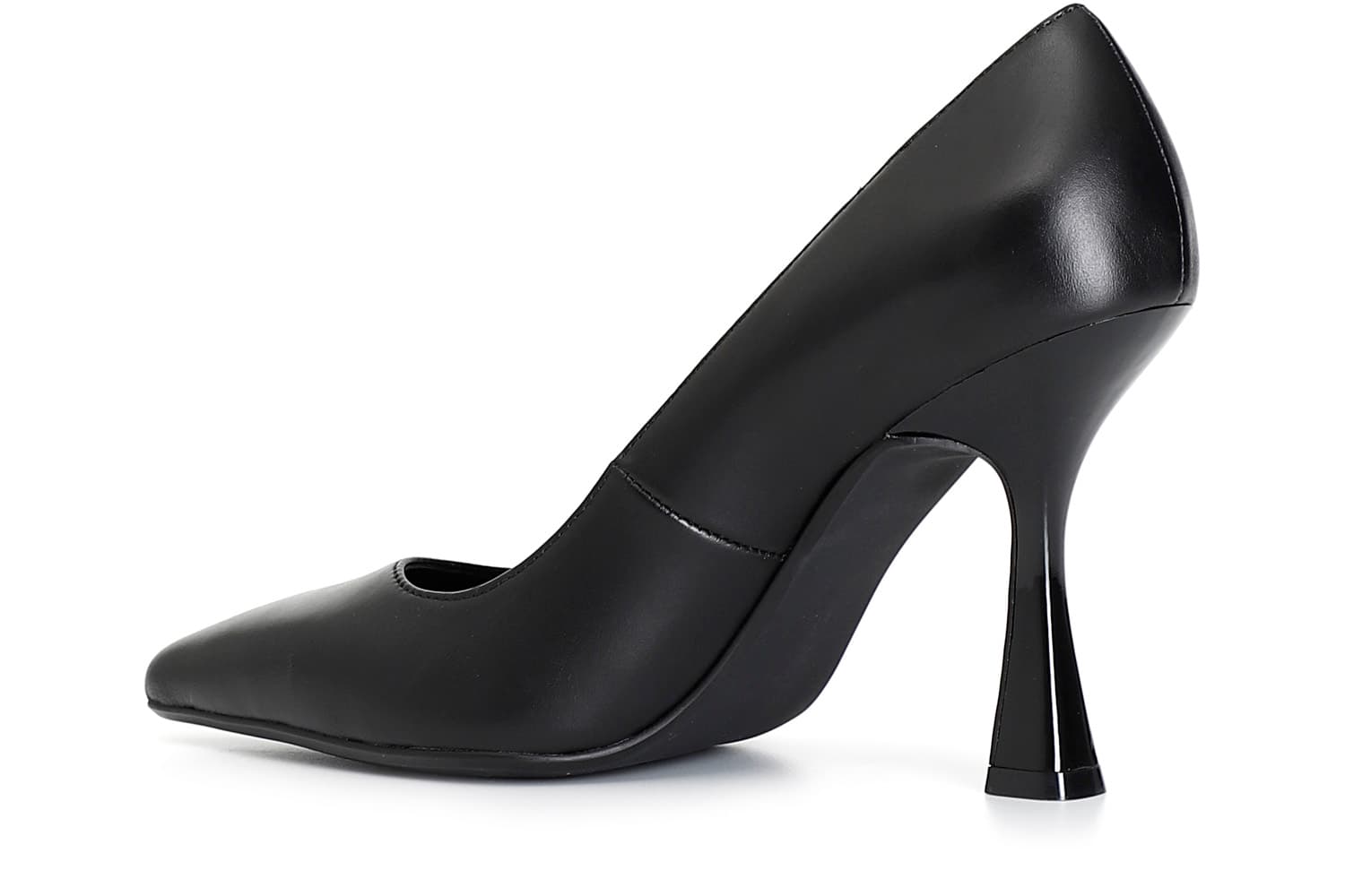 Décolleté in pelle tacco 100 mm nero — vista 4