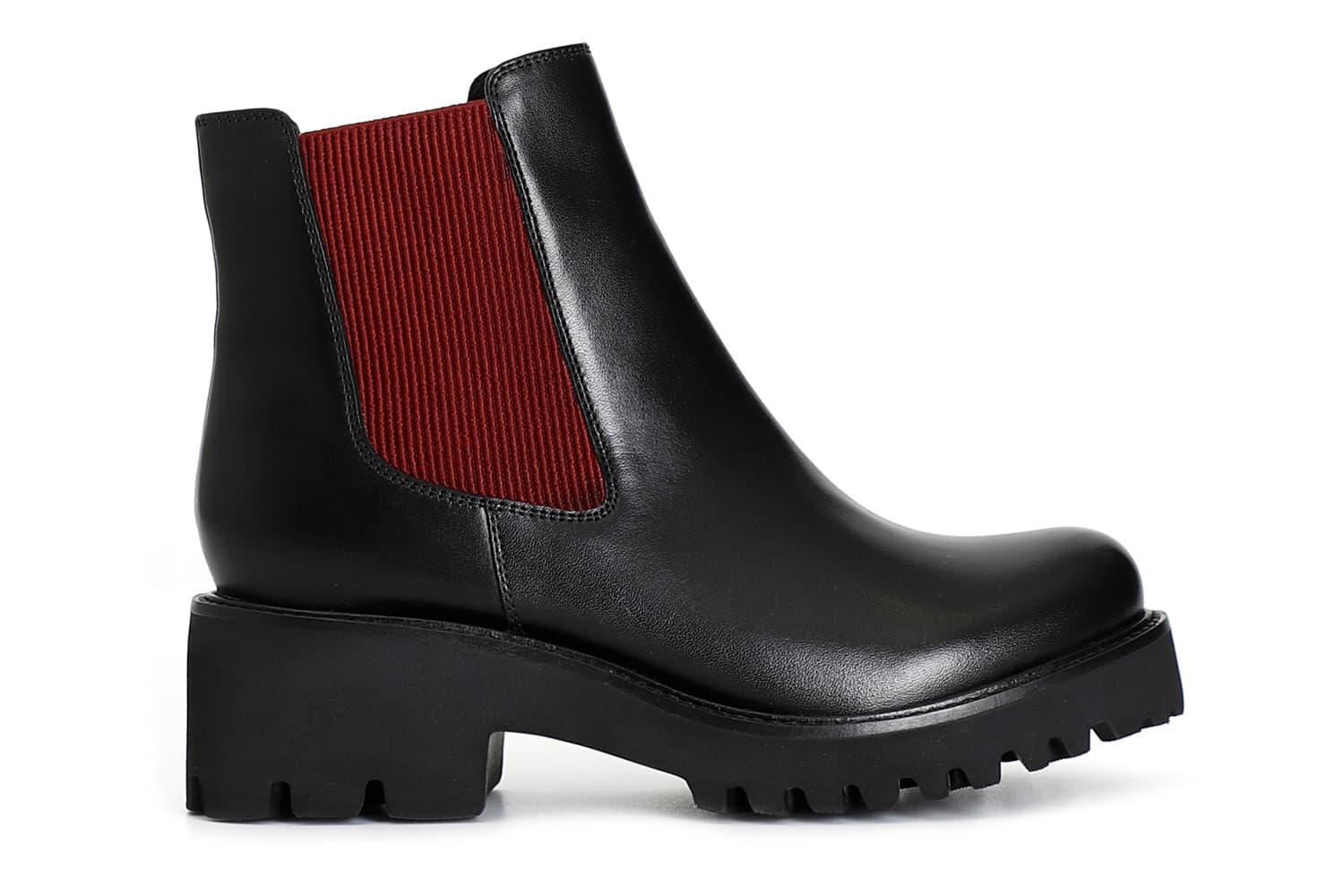 CafèNoir — Tronchetto da donna in pelle con elastico nero