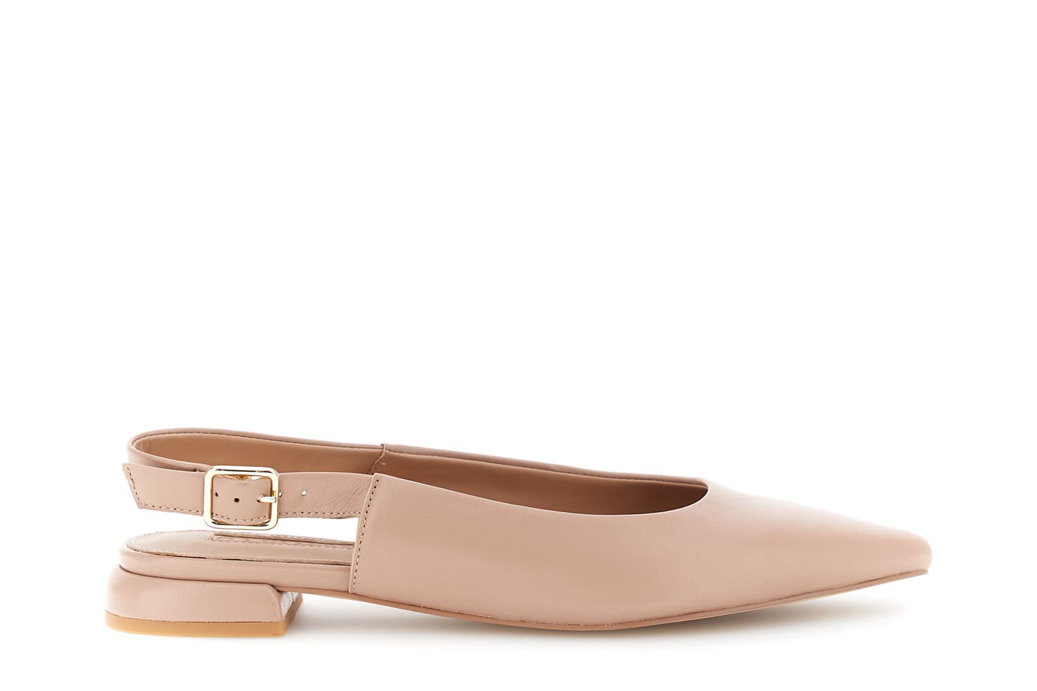 CafèNoir — Ballerine in pelle con laccio nude