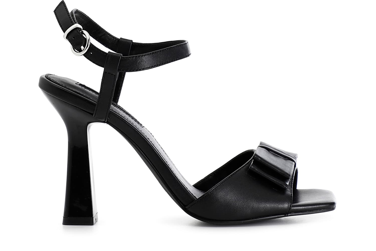 CafèNoir — Sandali in pelle con fiocco nero