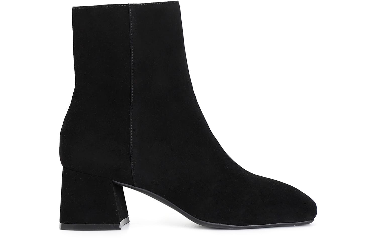 Tronchetto da donna in camoscio nero — vista 3