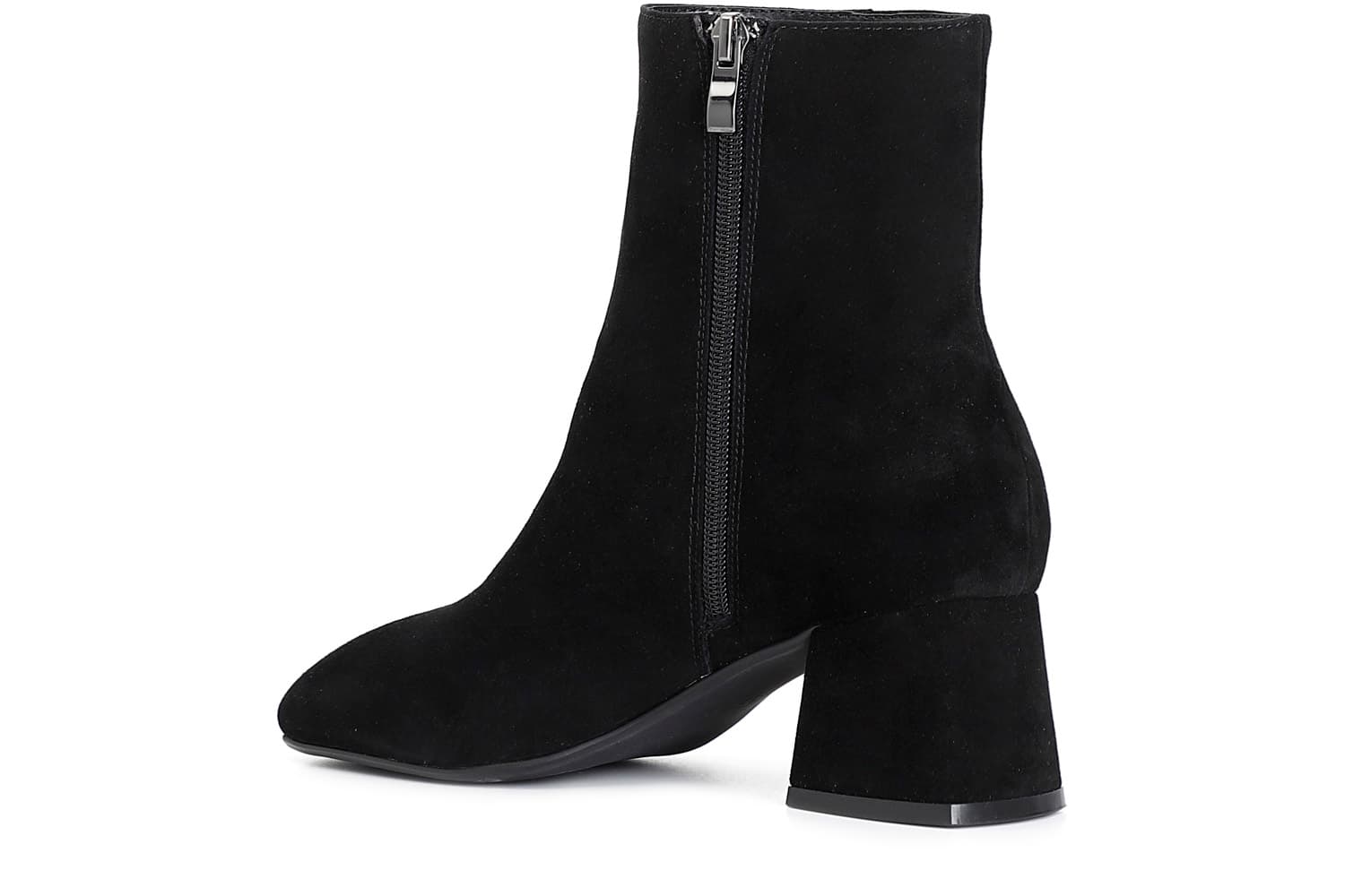 Tronchetto da donna in camoscio nero — vista 2