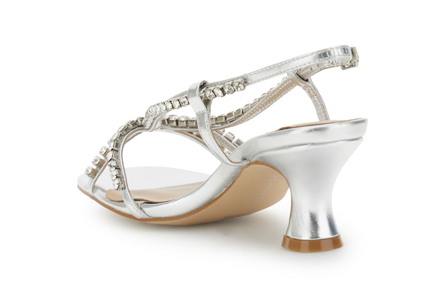 Sandali multistrass argento — vista 2