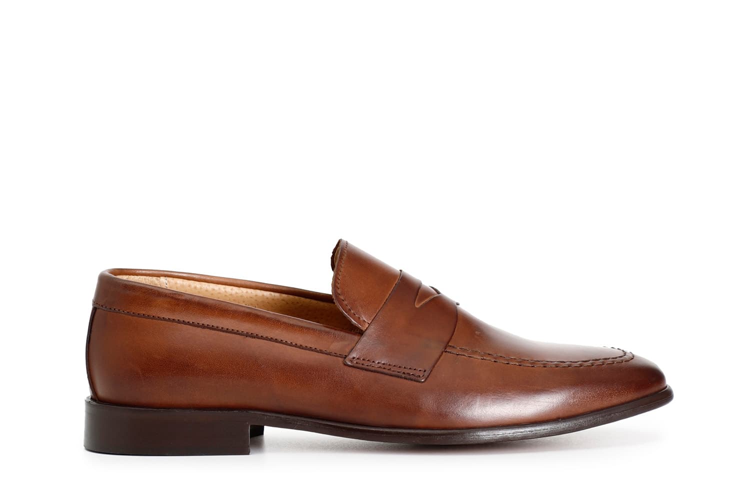 CafèNoir — Mocassini uomo in pelle marrone