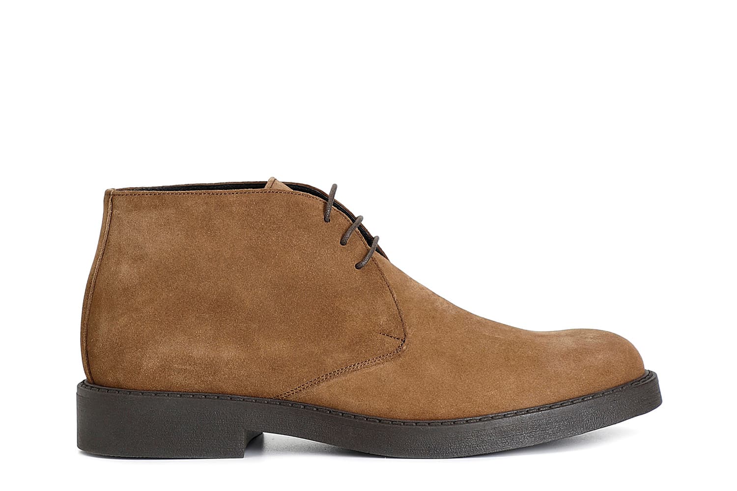 CafèNoir — Polacchina da uomo allacciata in camoscio camel