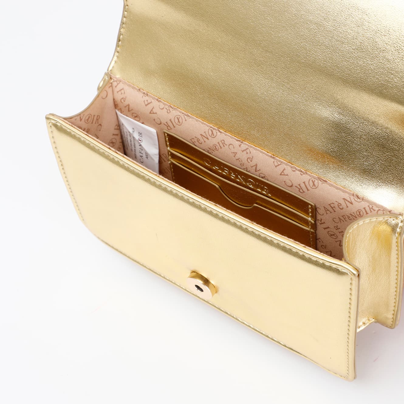 Minibag effetto metallizzato con pattina oro — vista 2