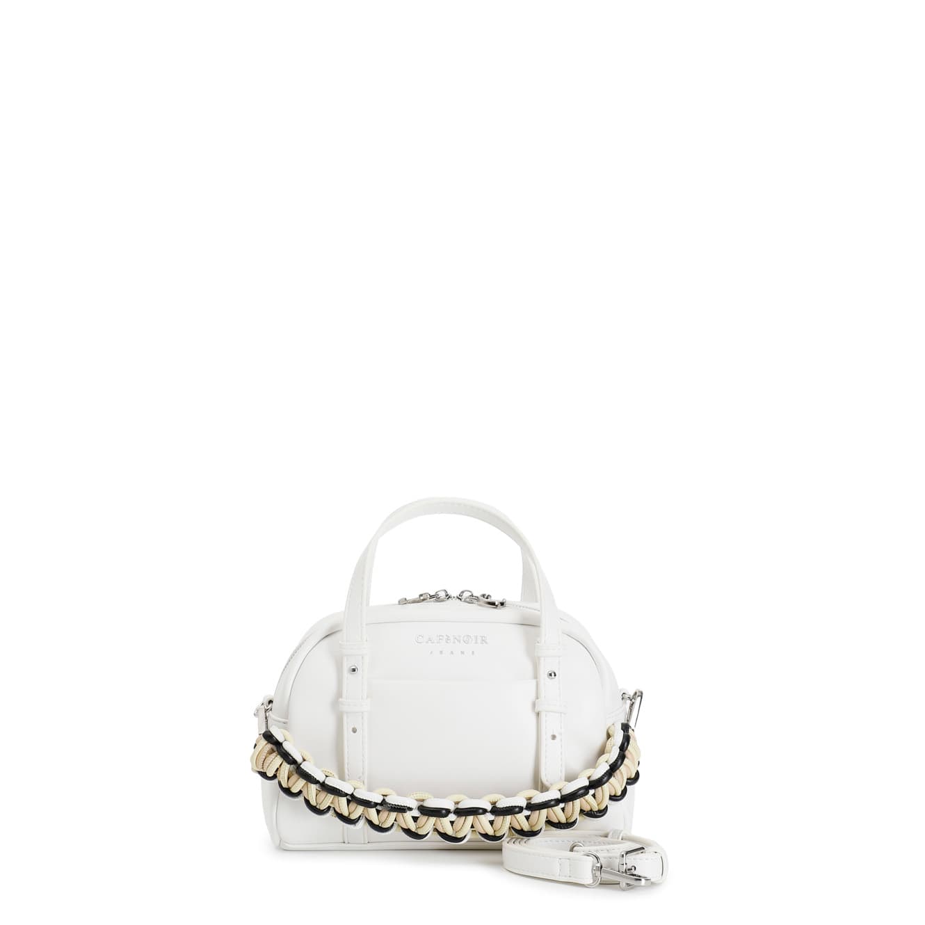 CafèNoir — Minibag con tracolla intrecciata multicolor.tracolla removibile bianco
