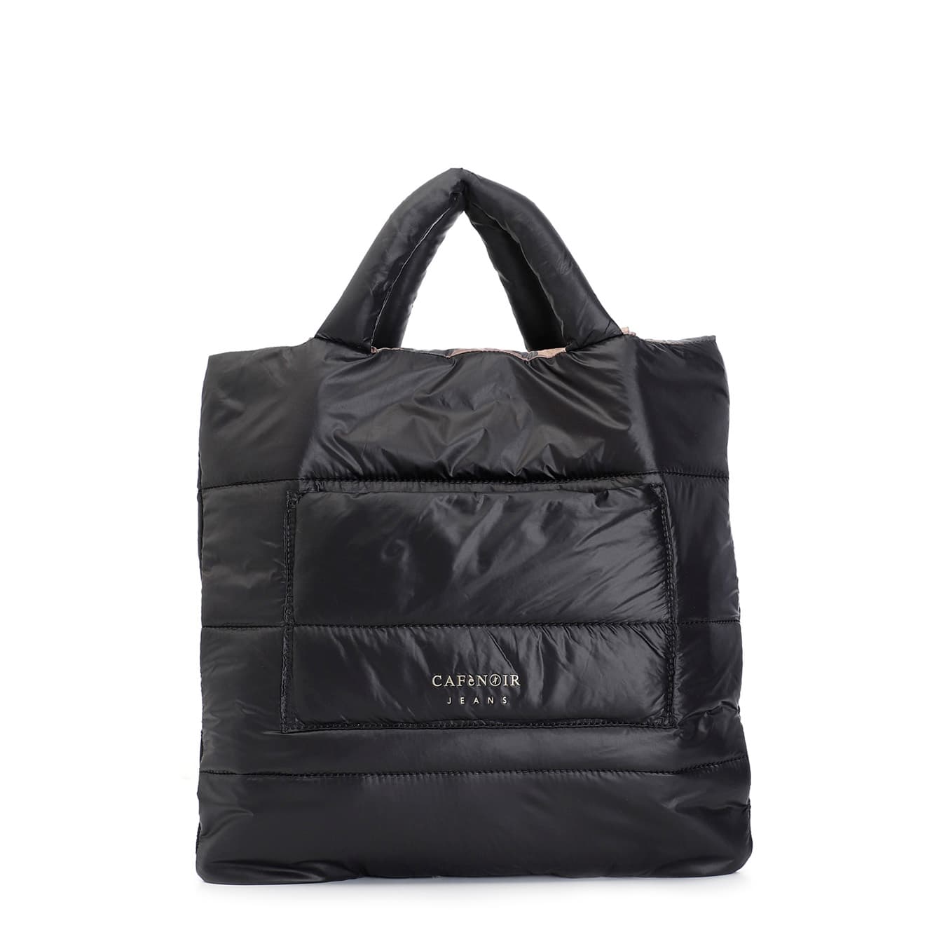 CafèNoir — Shopping in nylon reversibile nero