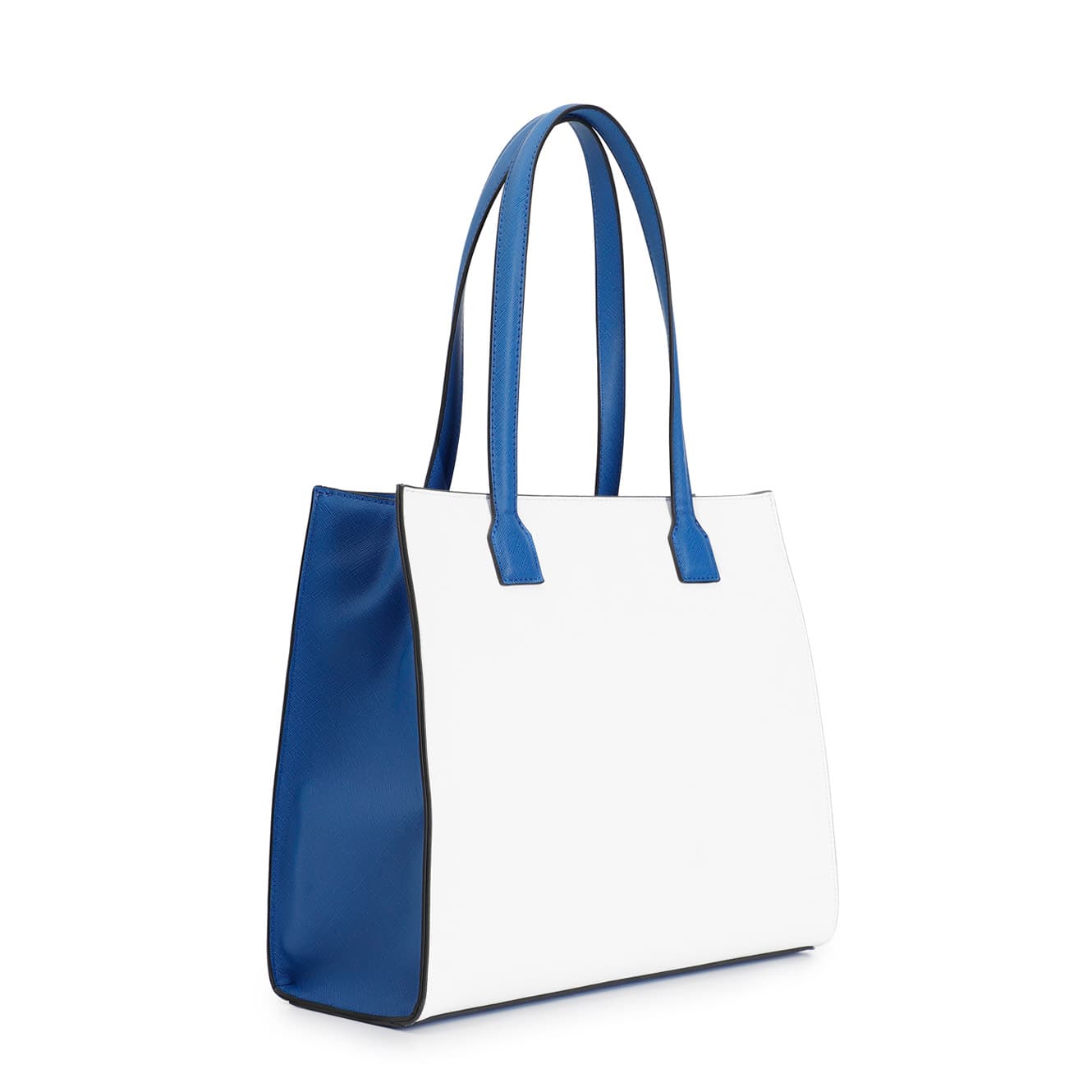 Borsa shopping bag con tasca applicata con stampa multicolor — vista 2