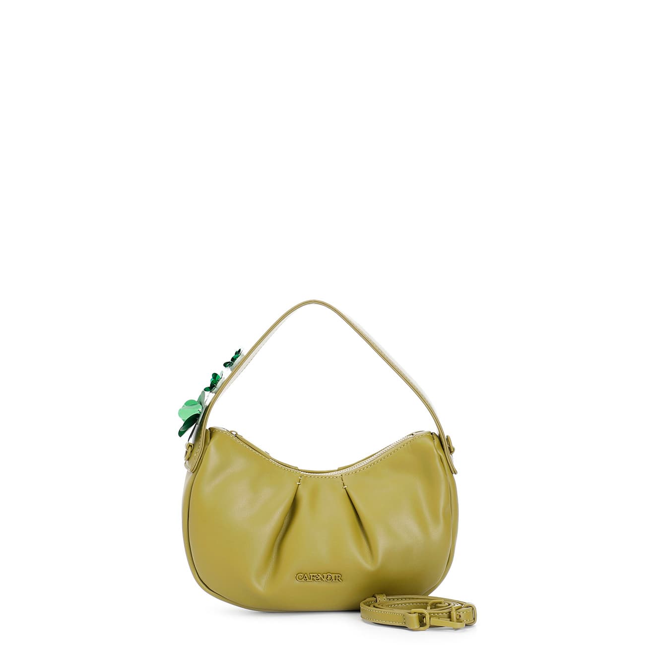 CafèNoir — Borsa hobo imbottita verde