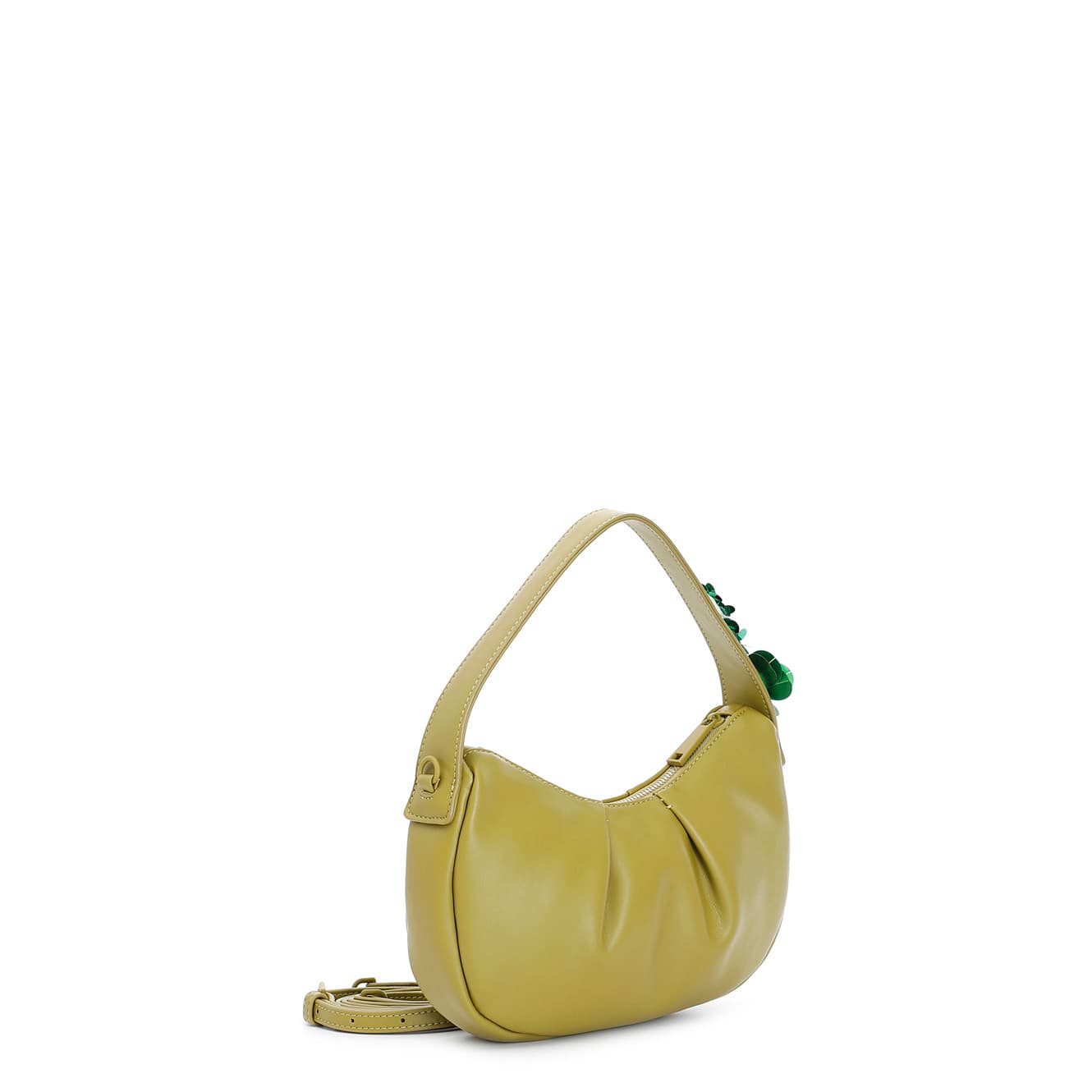 Borsa hobo imbottita verde — vista 2