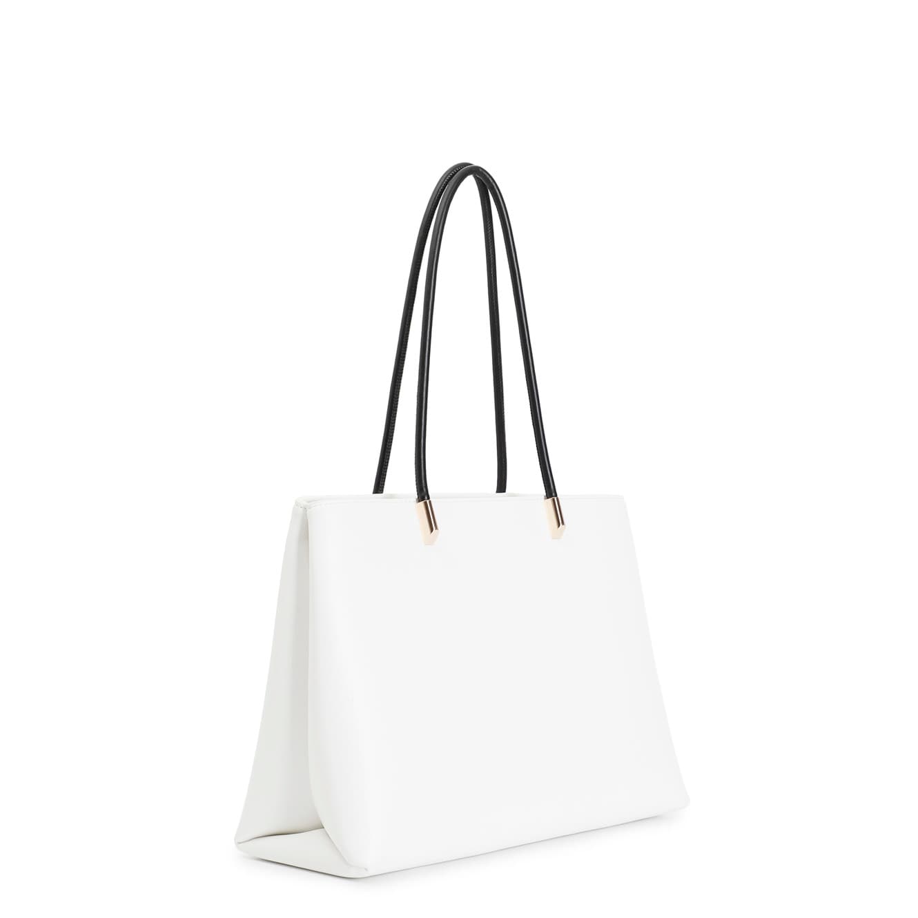 Shopping bag con manici tubolari bianco — vista 2