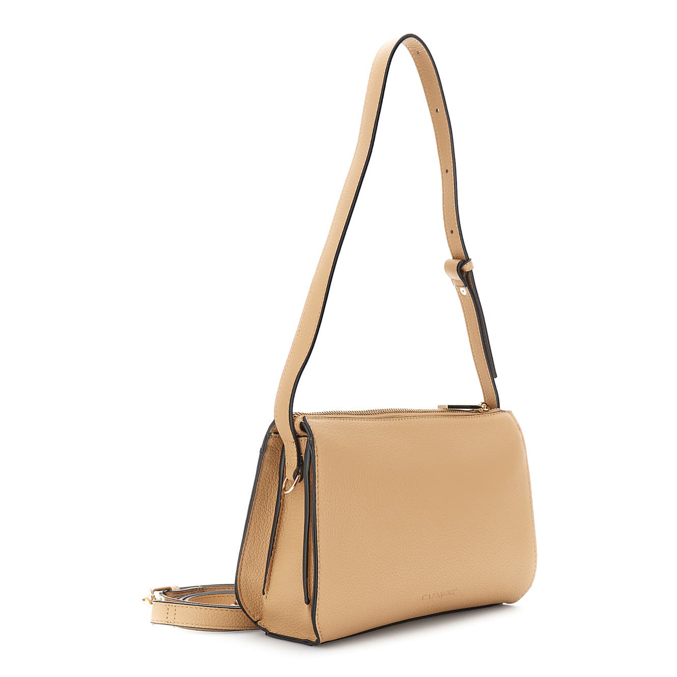 Borsa a spalla con fibbia gioiello biscotto — vista 2