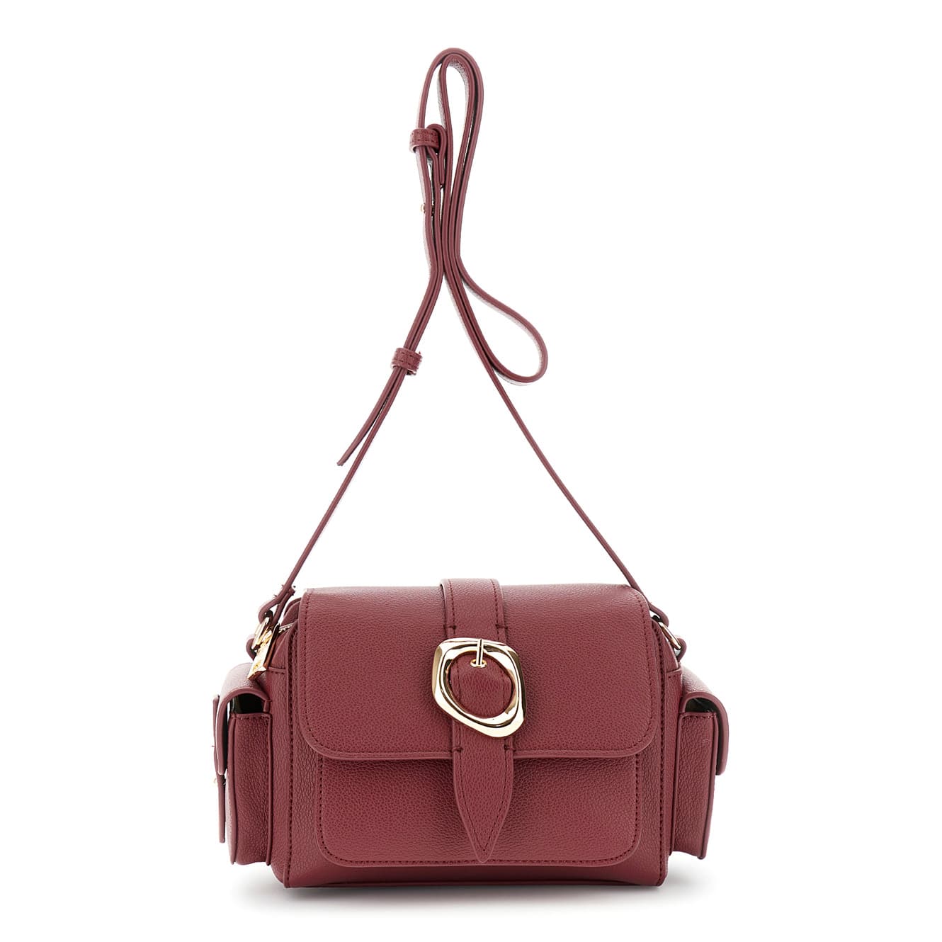 CafèNoir — Borsa a spalla con pattina bordeaux