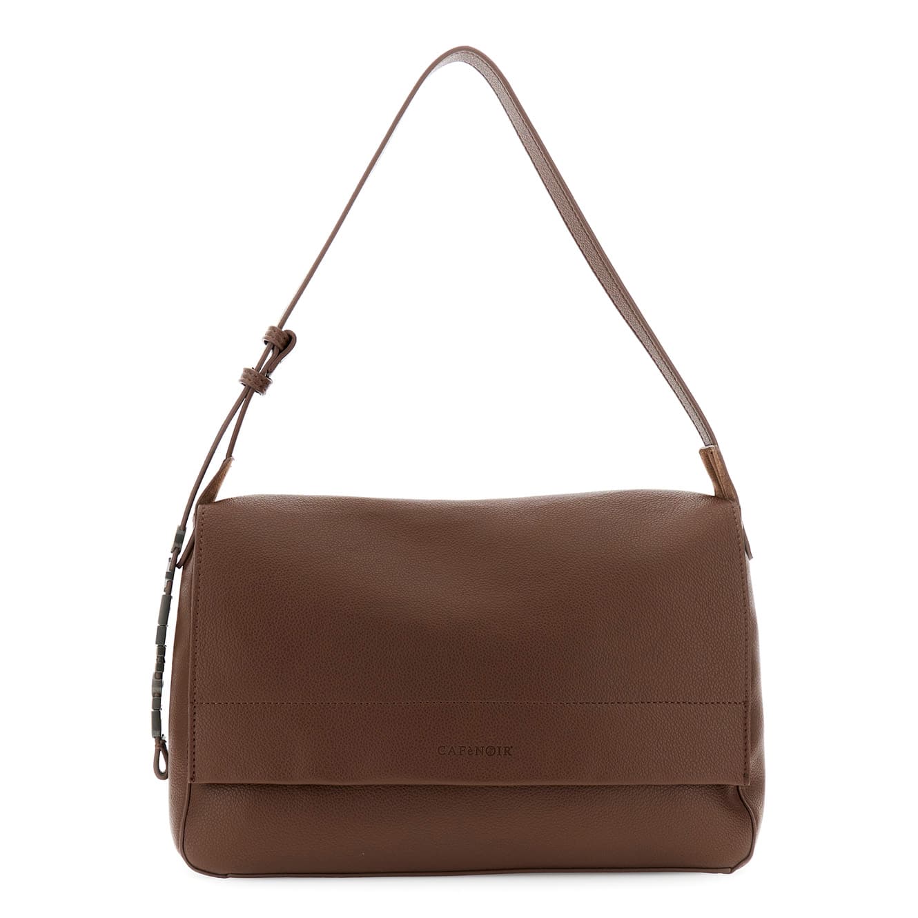 CafèNoir — Borsa morbida sfoderata con pattina in similpelle marrone