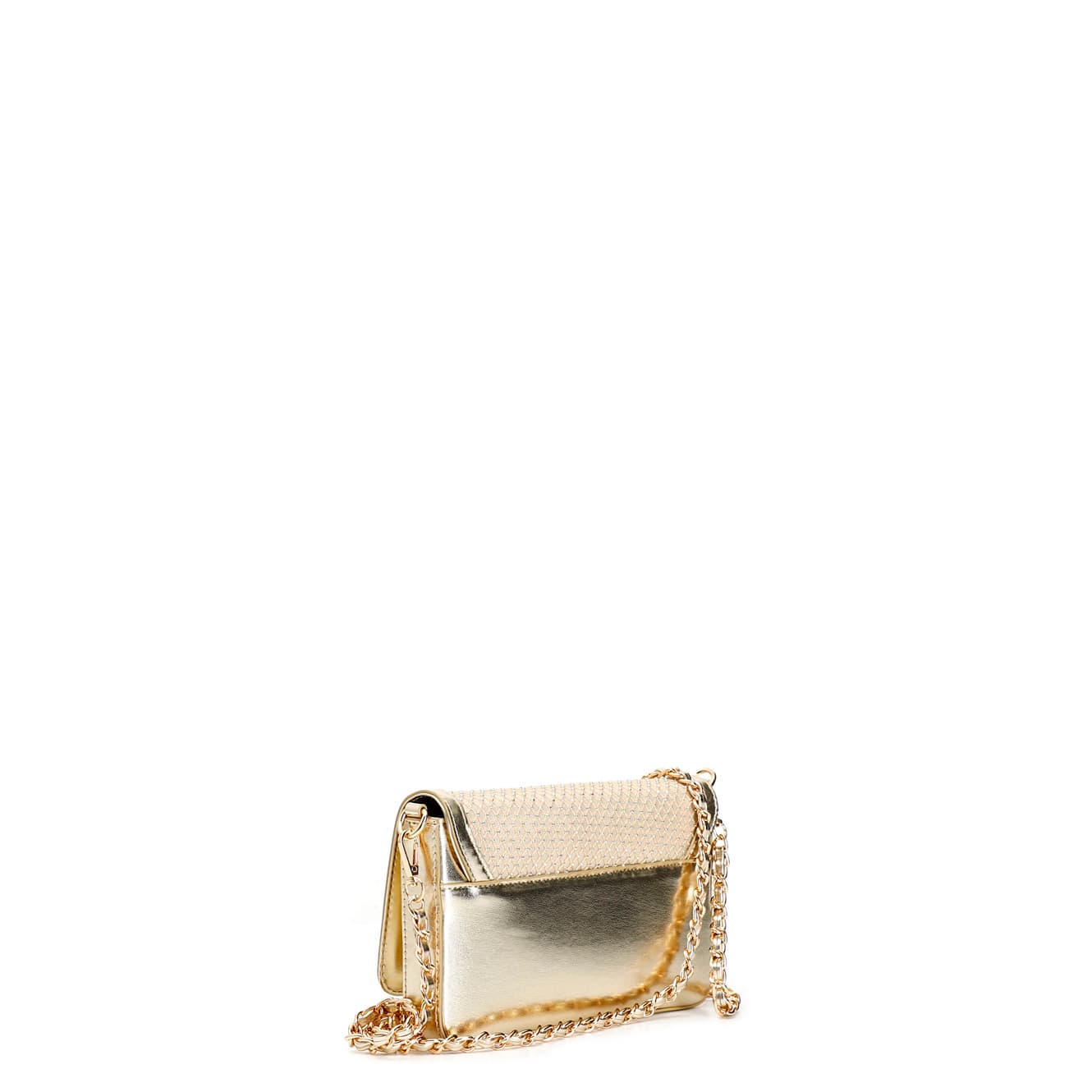 Pochette in rete con strass platino — vista 2