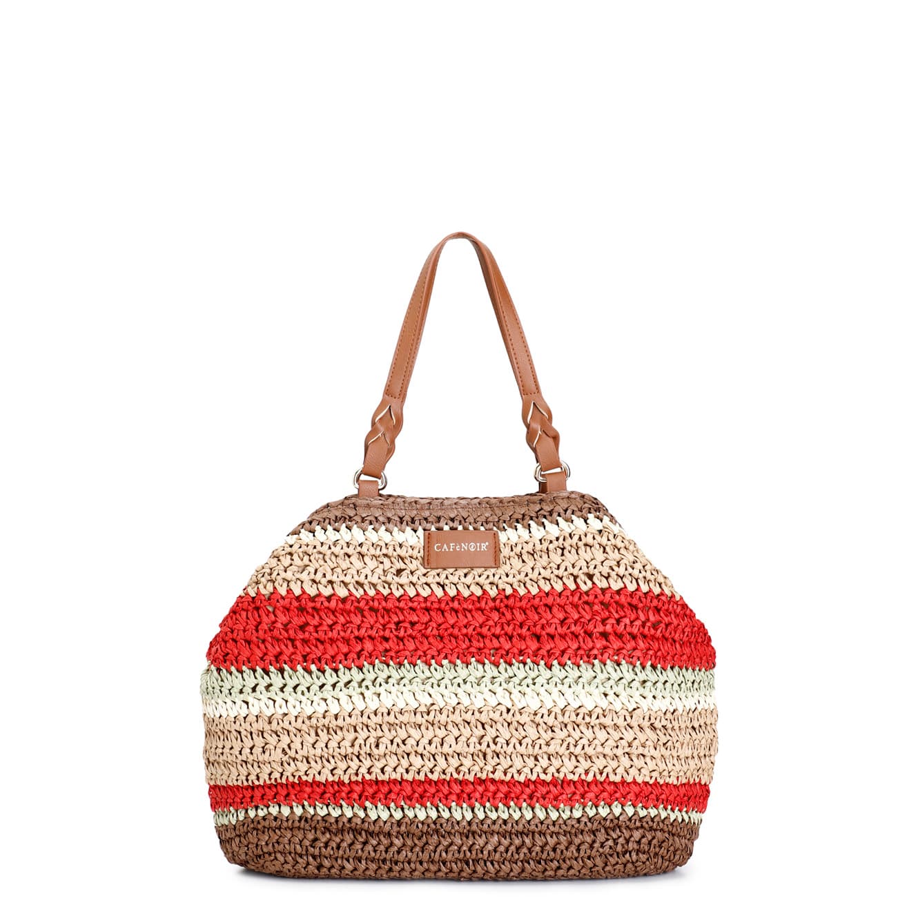 CafèNoir — Tote a lavorazione crochet multicolor