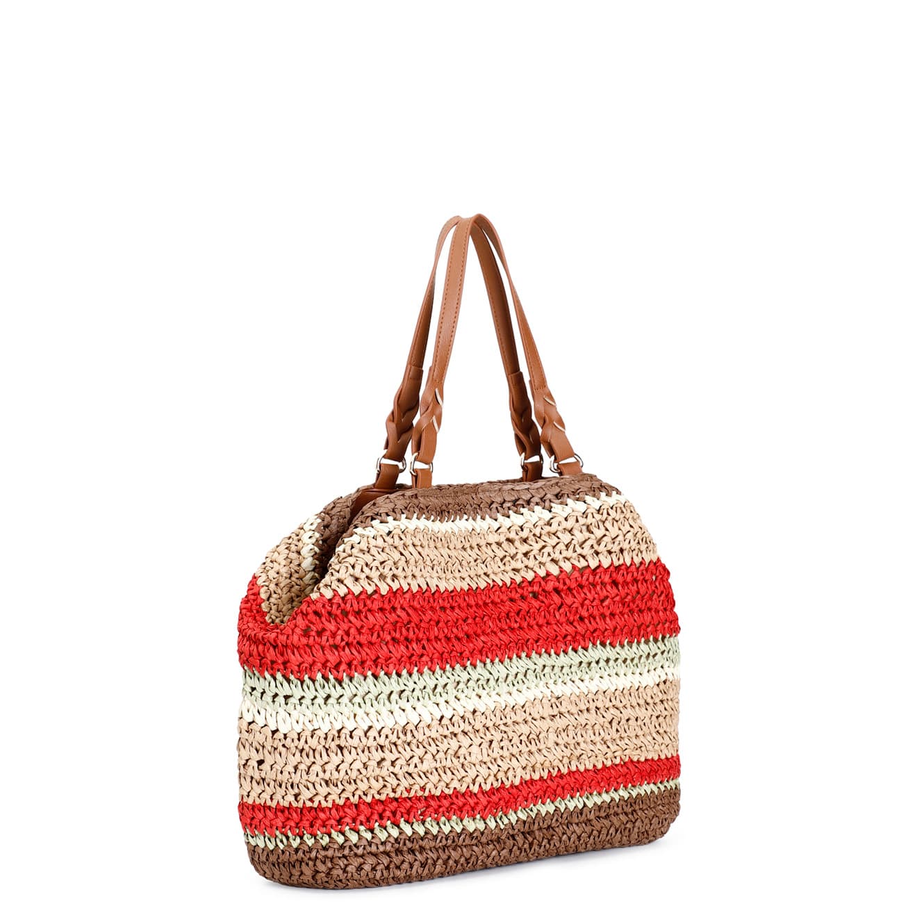 Tote a lavorazione crochet multicolor — vista 2