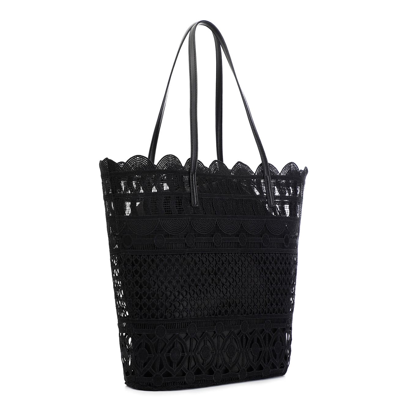 Shopping in pizzo con charm nero — vista 2