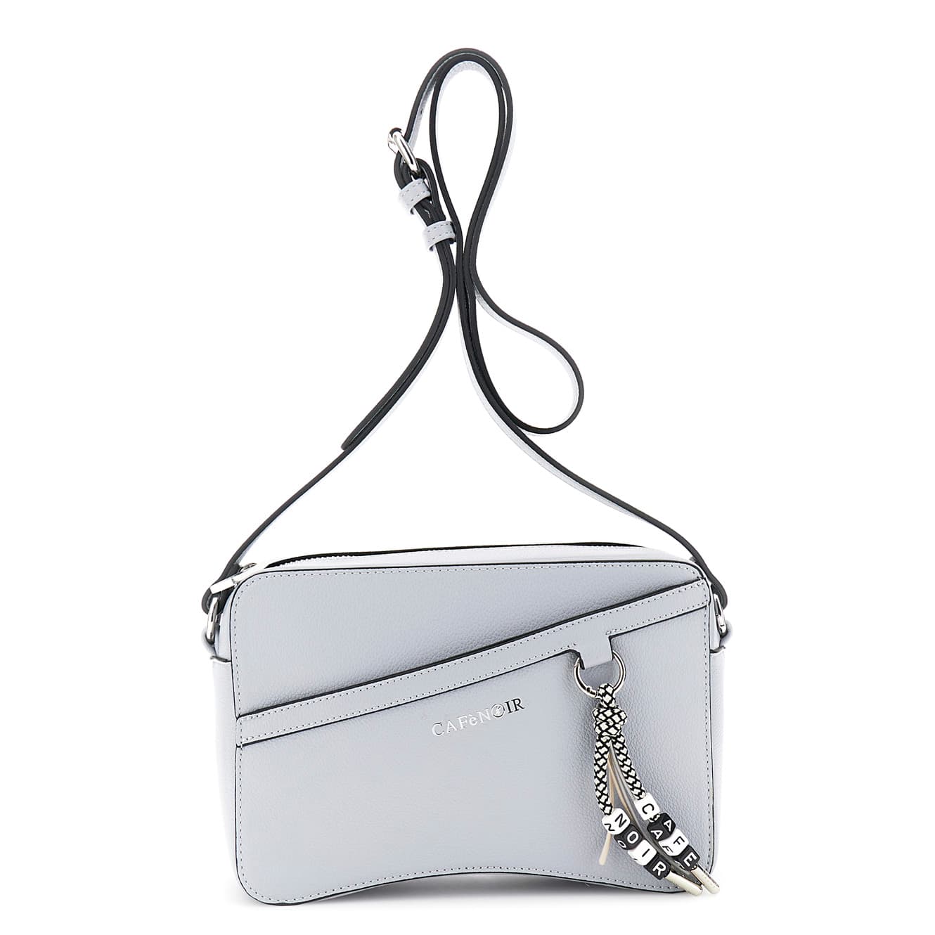 Camera bag effetto pelle granosa e charm colorato logato cielo — vista 3