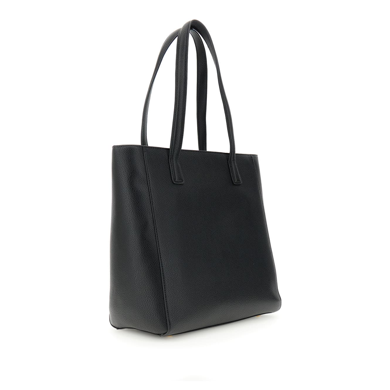 Tote in materiale granoso ed effetto suede sul quadrante davanti, attacco manic nero — vista 2