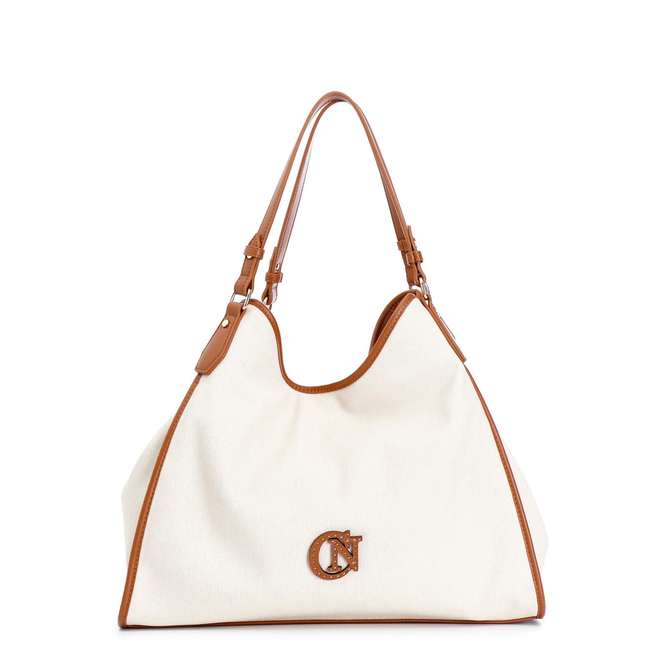 CafèNoir — Shopping grande canvas stampato naturale