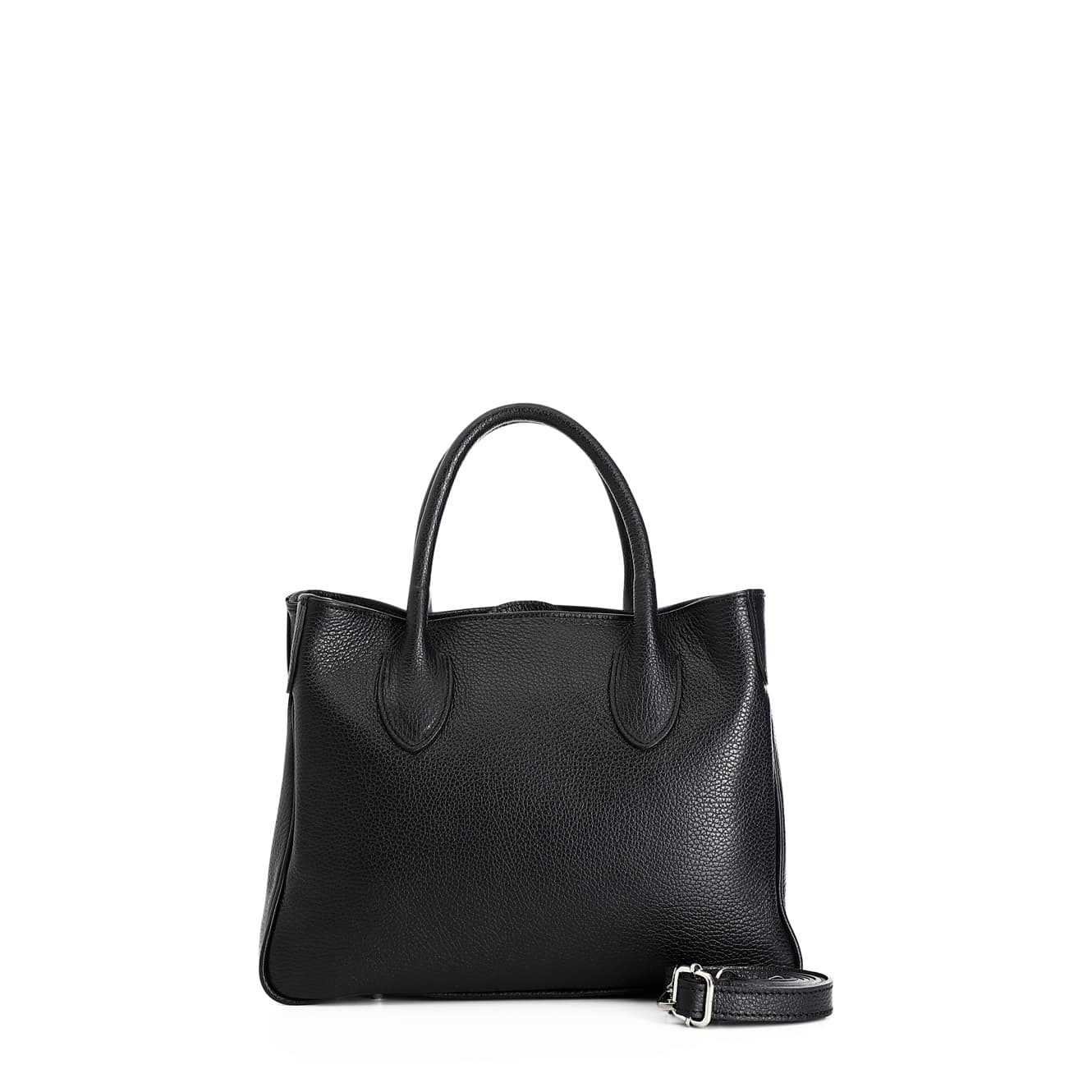 CafèNoir — Tote in pelle martellata nero