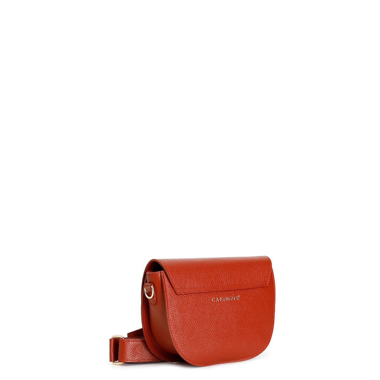 Borsa a sacca effetto puffy con logo in metallo ruggine — vista 2
