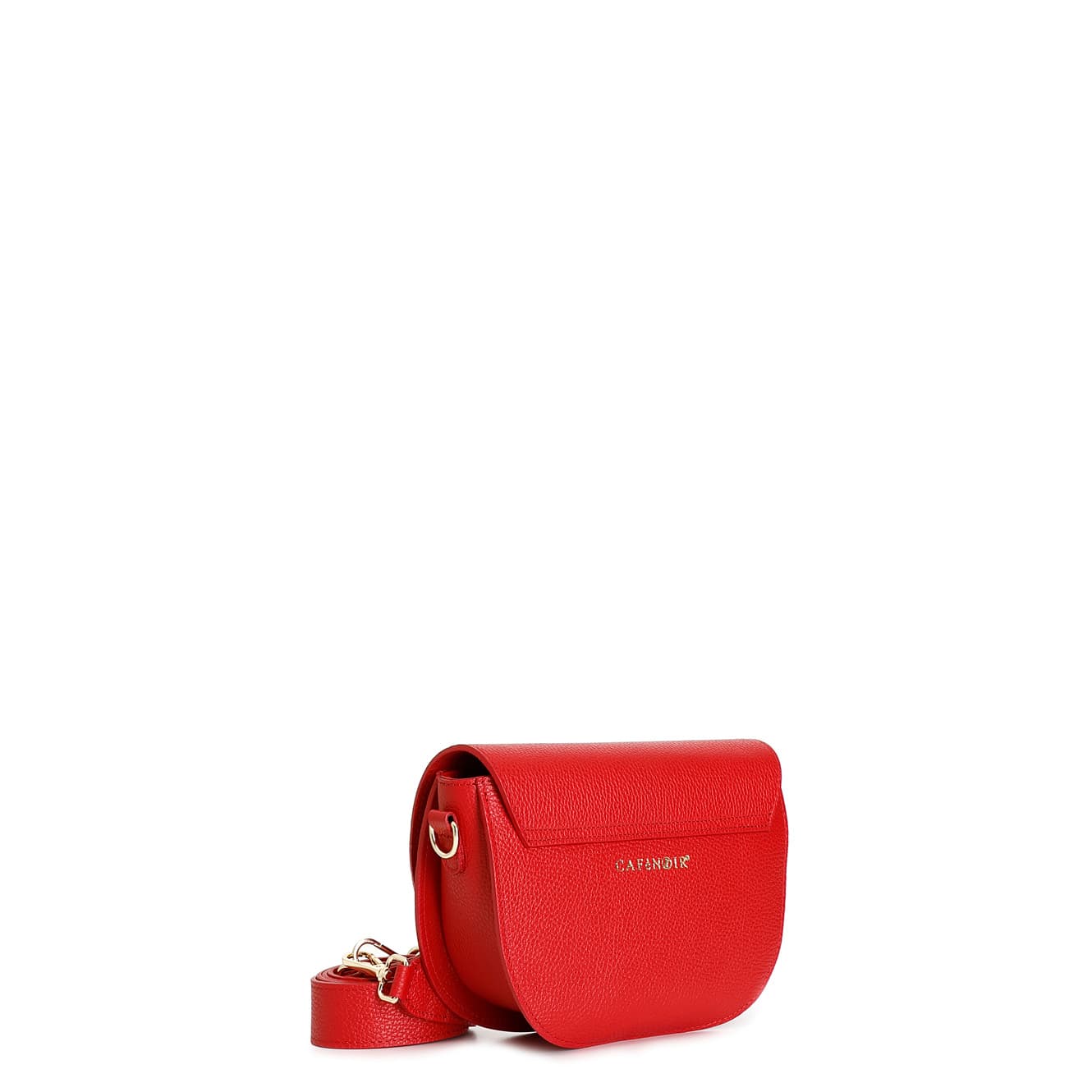 Borsa a sacca effetto puffy con logo in metallo rosso — vista 2