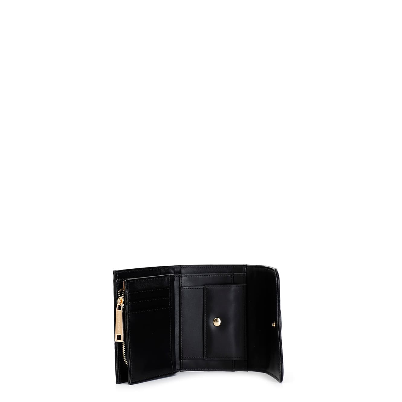 Portafoglio con logo embossed all over nero — vista 2
