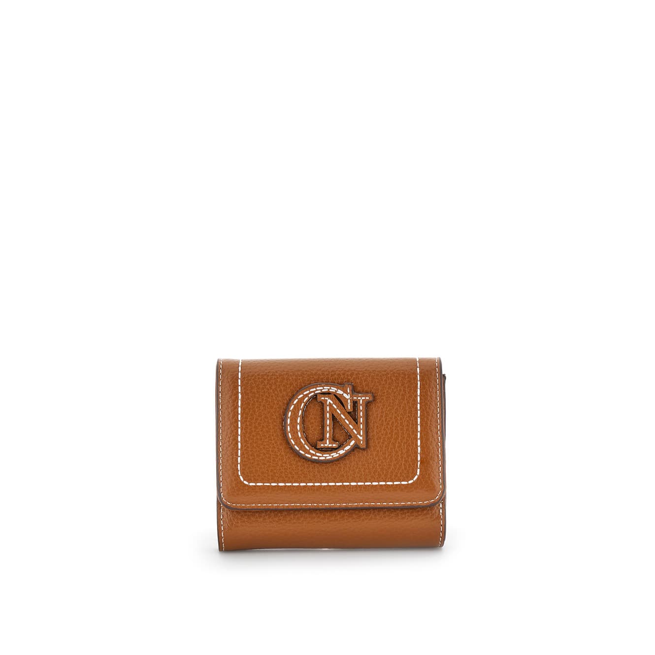 CafèNoir — Portafoglio piccolo con pattina effetto pelle con grana cuoio