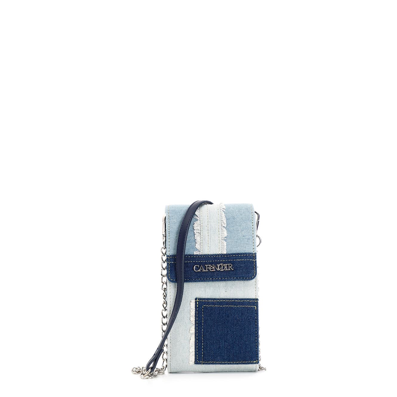 CafèNoir — Portacellulare in denim patchwork denim