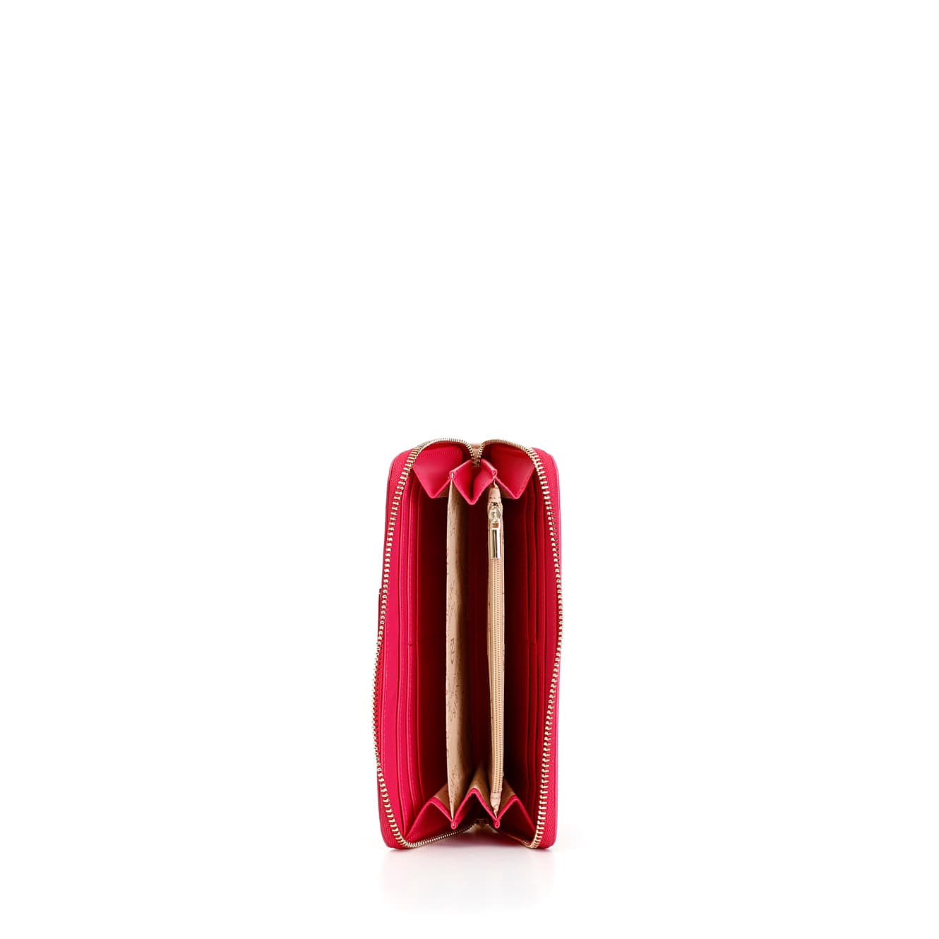 Portafoglio zip round fuxia — vista 2