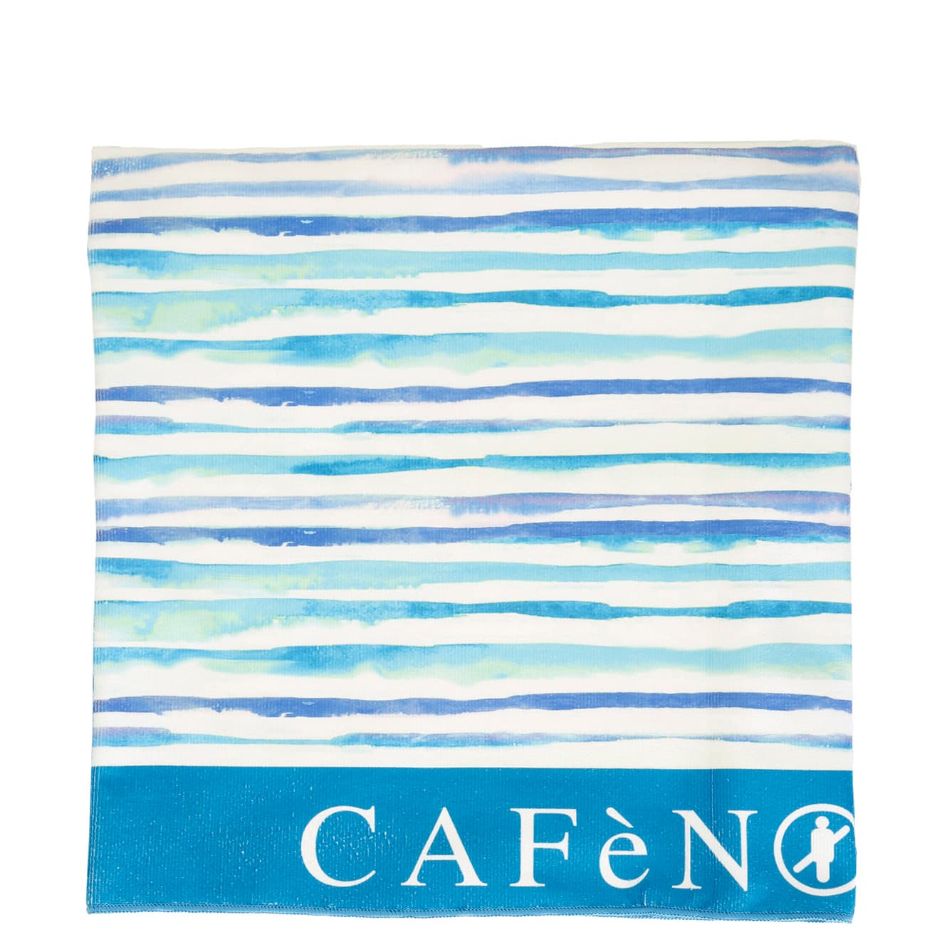 CafèNoir — Telo mare con stampa floreale blu