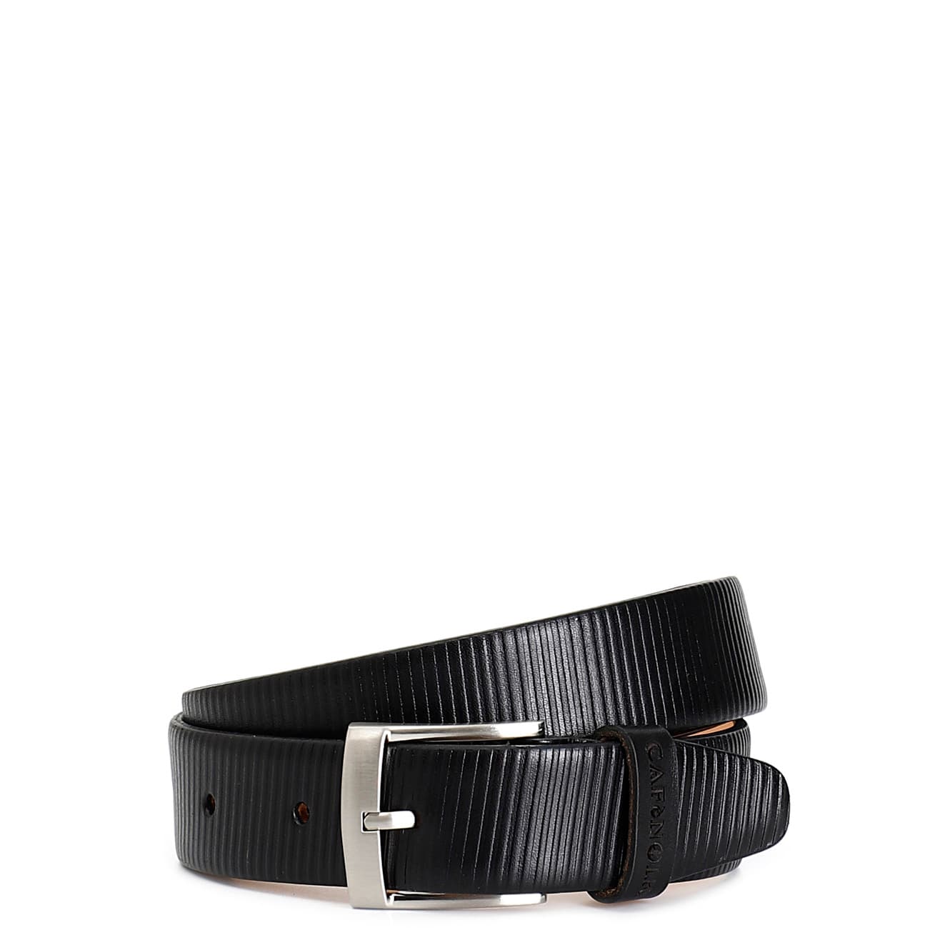 CafèNoir — Cintura uomo in cuoio nero