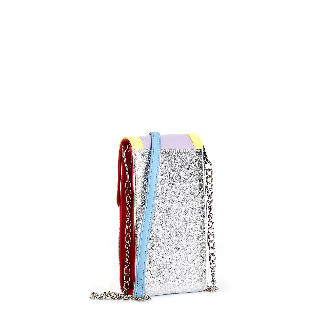 Portacellulare con logo ricamato multi glitter — vista 2