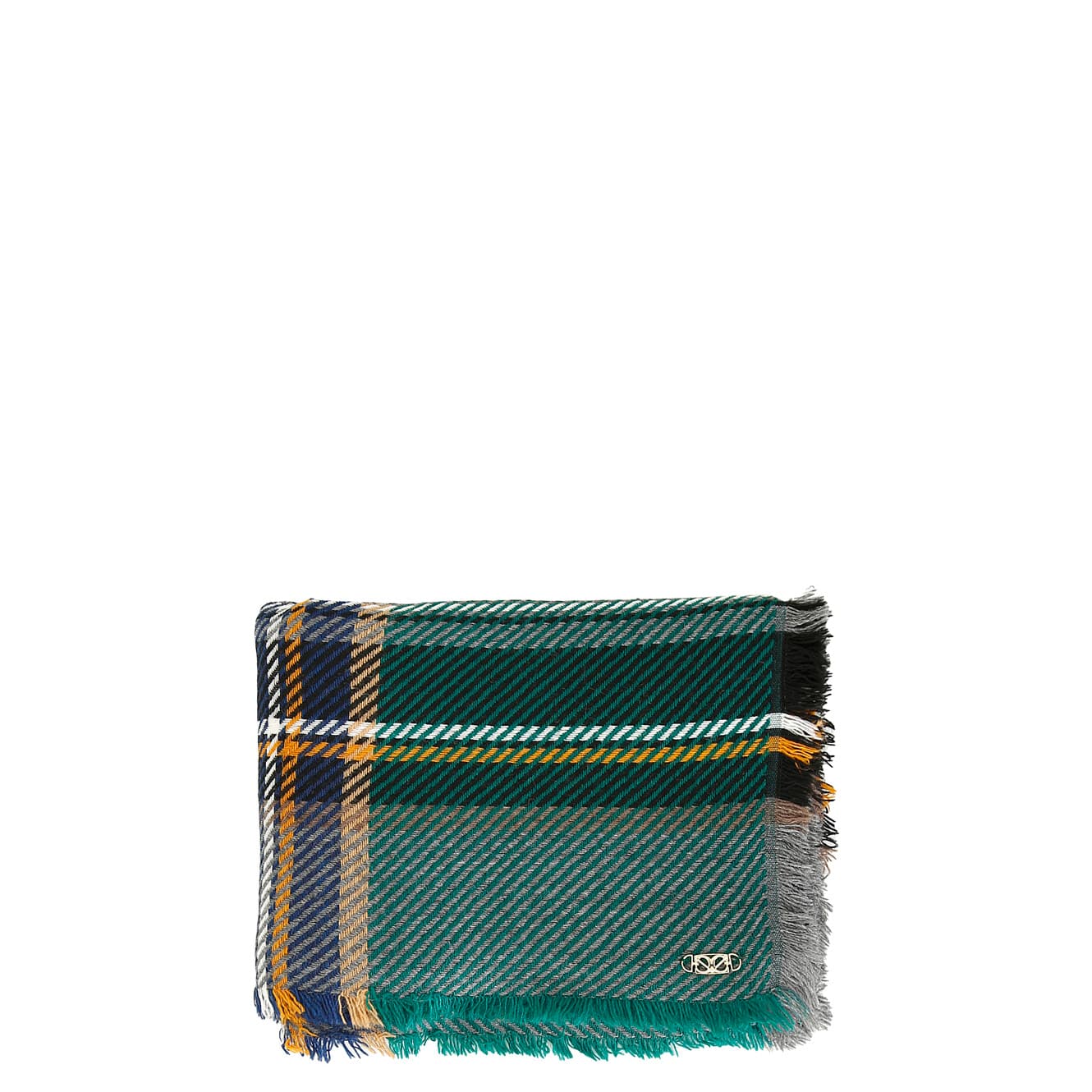 CafèNoir — Sciarpa a quadri madras multiverde
