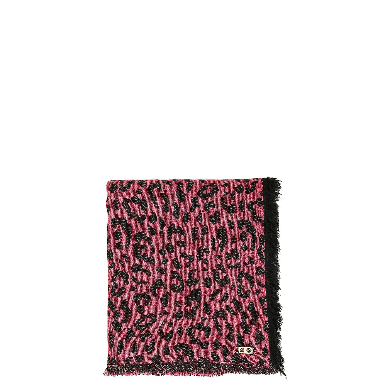 Sciarpa animalier con lurex animalier fuxia — vista 2