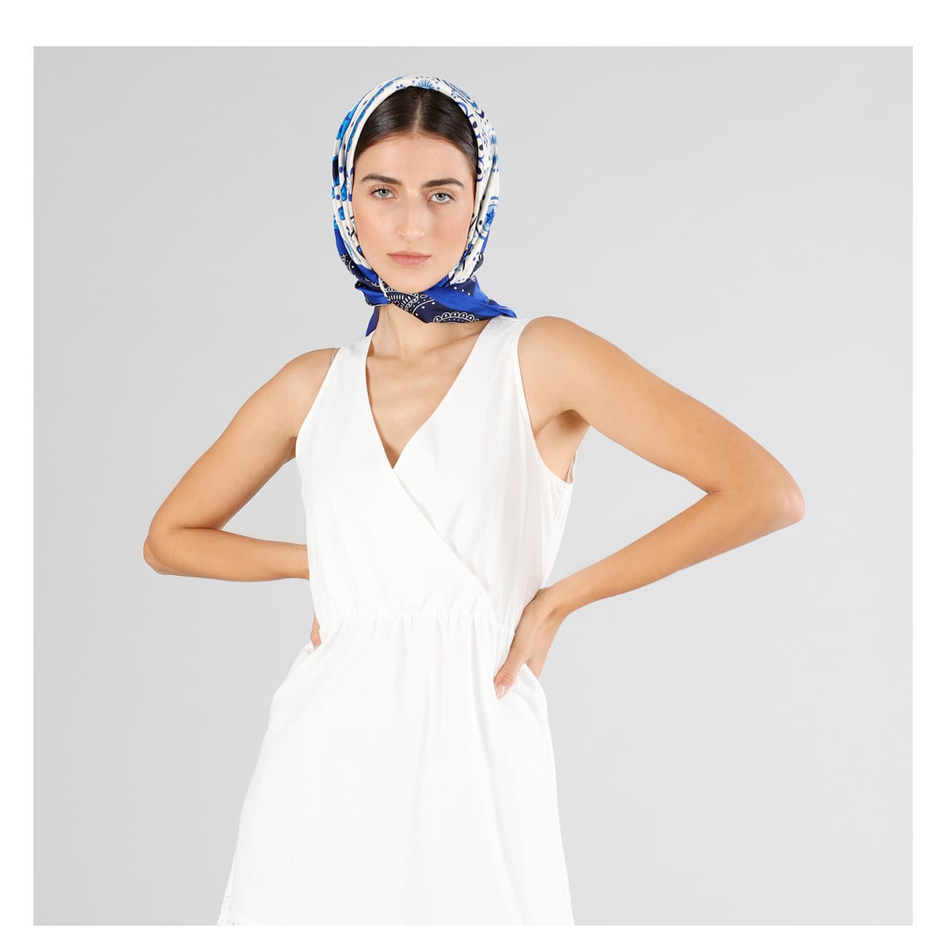 Foulard stampa bandana bandana multiblu — vista 2